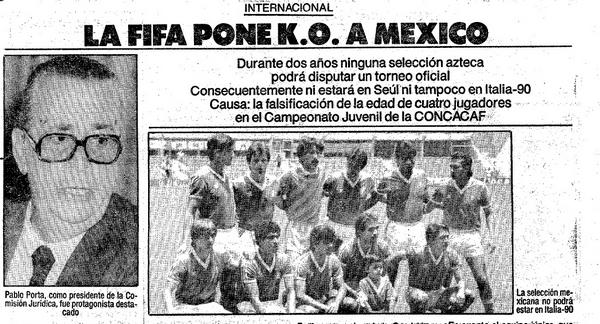 Seleccion mexicana 1988